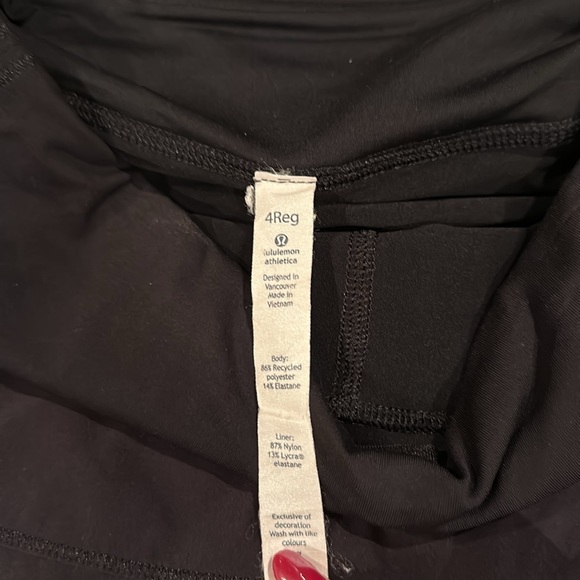 Lululemon Pace Rival Skirt black size 4 - Picture 4 of 6